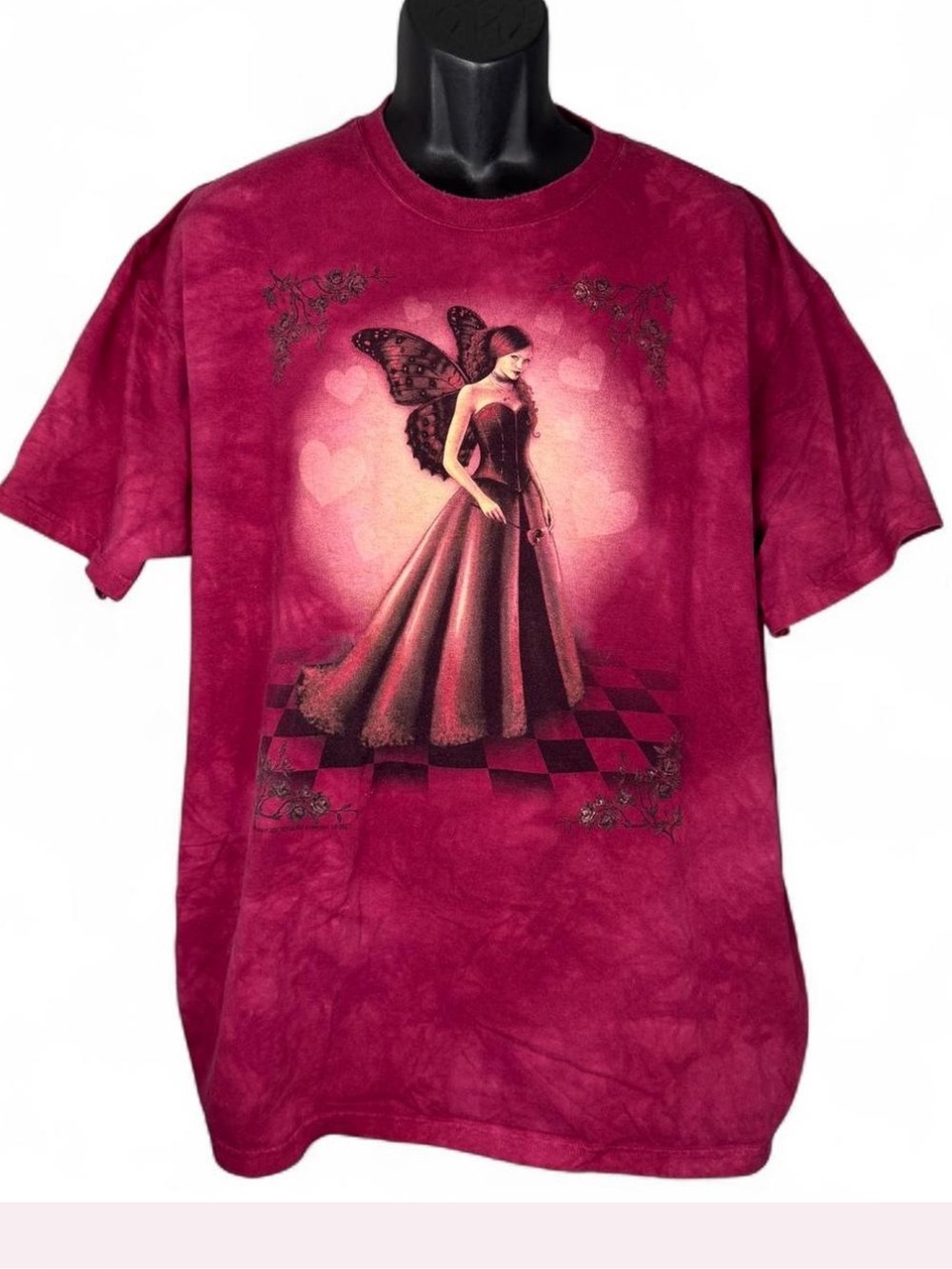 Vintage 2007 The Mountain Fairy T Shirt XL Rachel Anderson Pink Whimsygoth Y2K